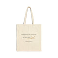 Canvas Tote Bag — "Healing Doesn't Come From People. It Comes From God" Inspirational Quote Tote