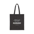 Tote Bag — "Attitude? Baby That’s BOUNDARIES!" Canvas Grocery & Everyday Tote