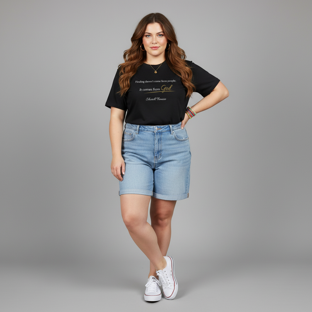 Faith Quote T‑Shirt — "Healing Doesn't Come From People. It Comes From God" Inspirational Christian Tee