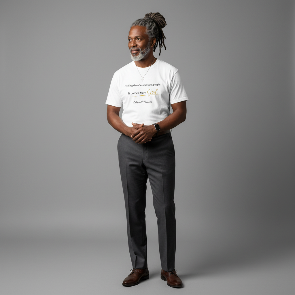 Faith Quote T‑Shirt — "Healing Doesn't Come From People. It Comes From God" Inspirational Christian Tee